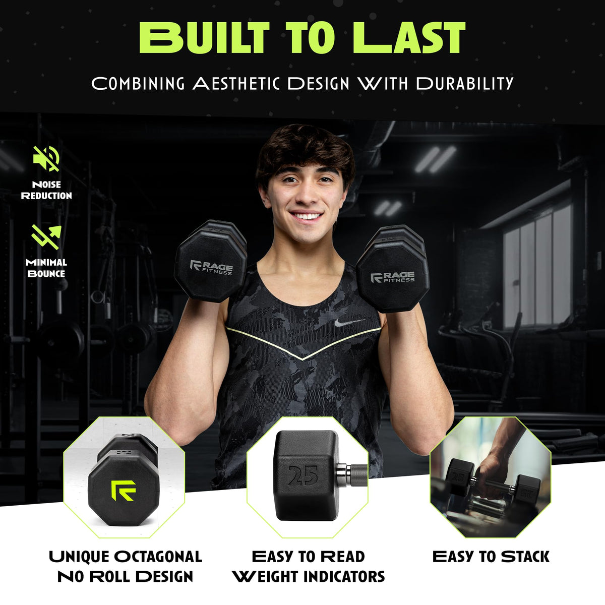 Rubber Coated Dumbbell D104