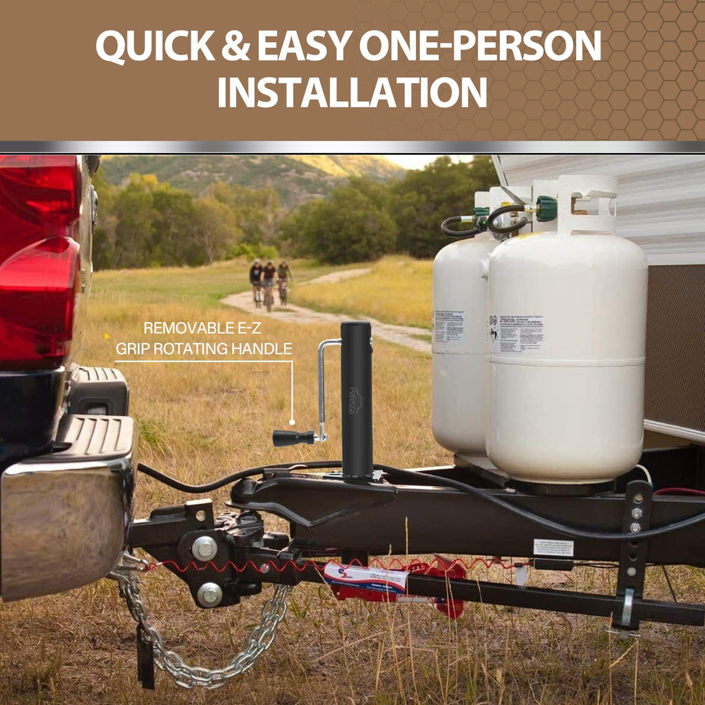 2000lb 15" Heavy Duty A-Frame Trailer Tongue Jack T654495