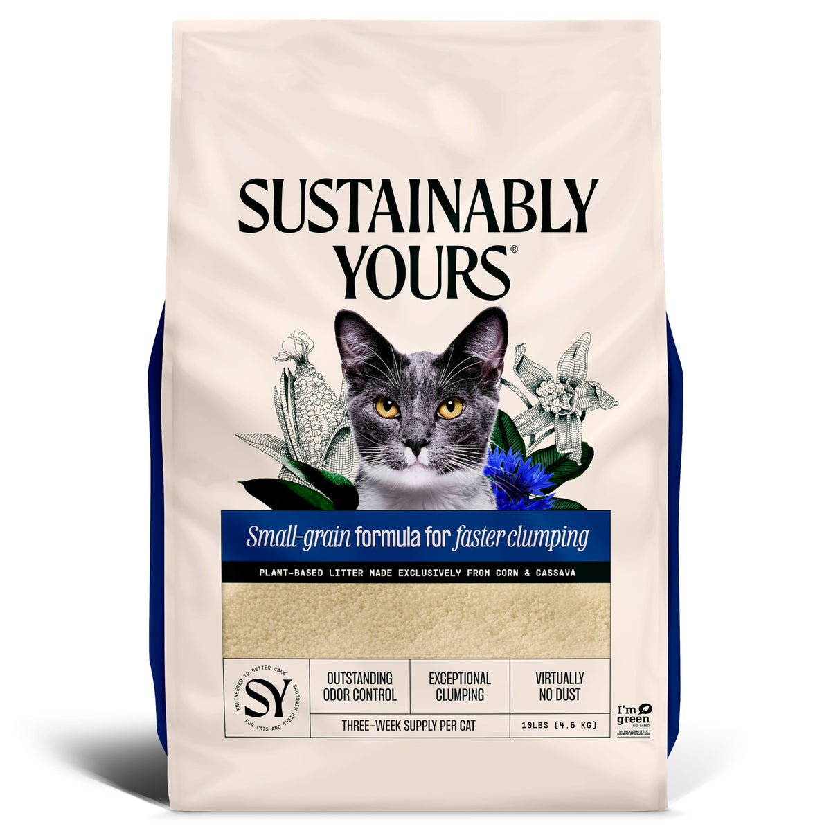 Natural Cat Litter, Unscented, 10 lbs S953231
