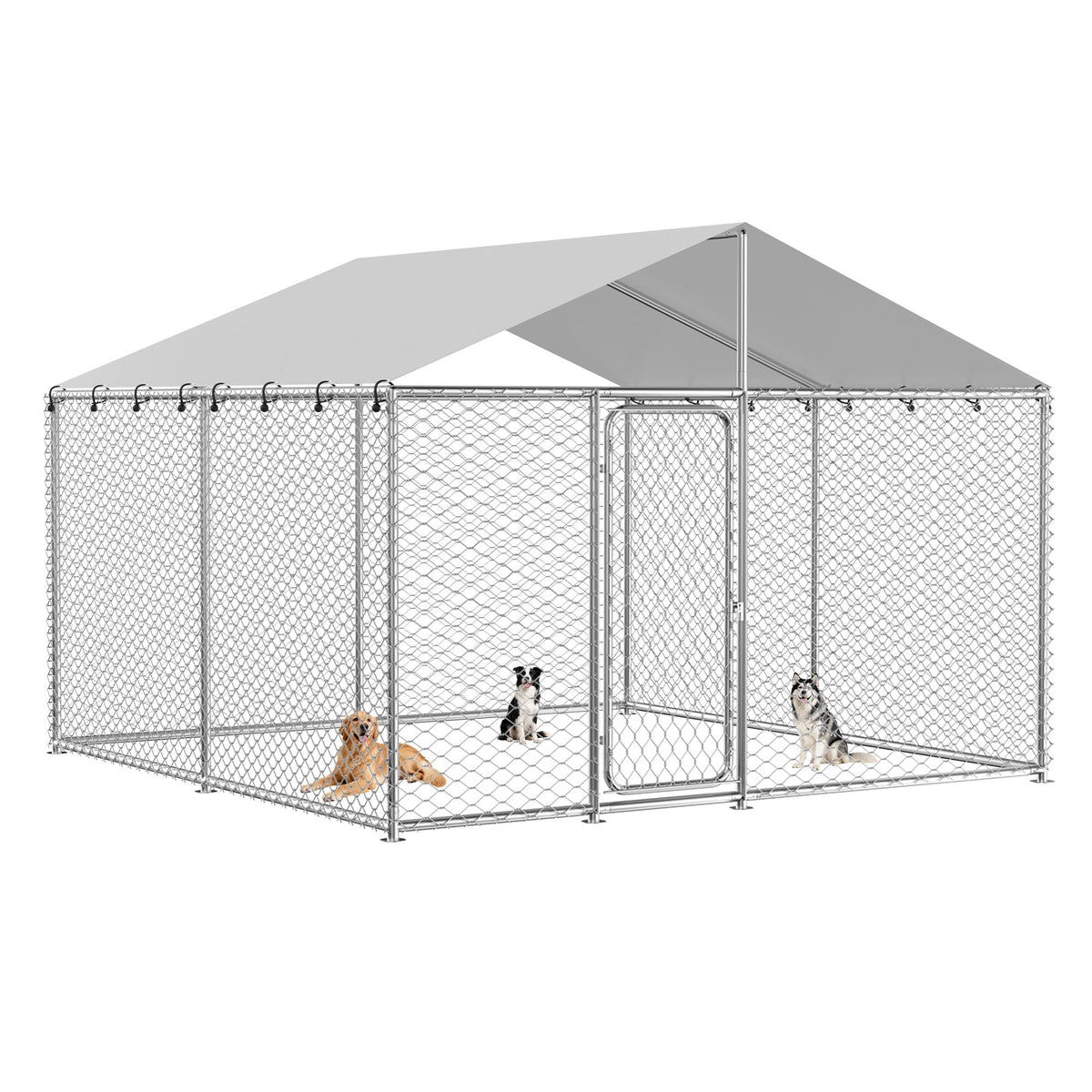 10x10 ft Heavy Duty Outdoor Dog Kennel P2672