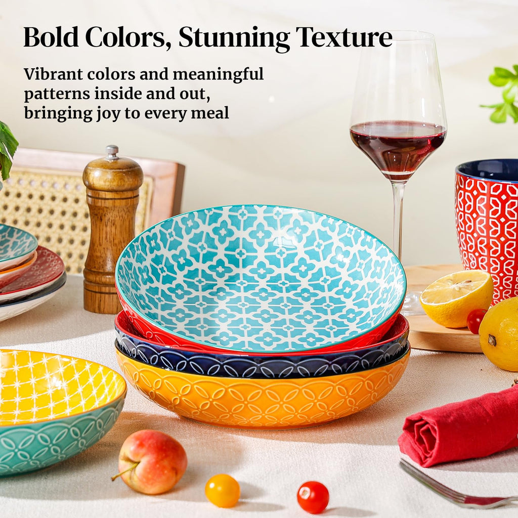 8.5" Porcelain Serving Bowls Set of 4 N9507