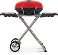 Portable Propane Gas Grill with Griddle, Red, 2 Burners O70981
