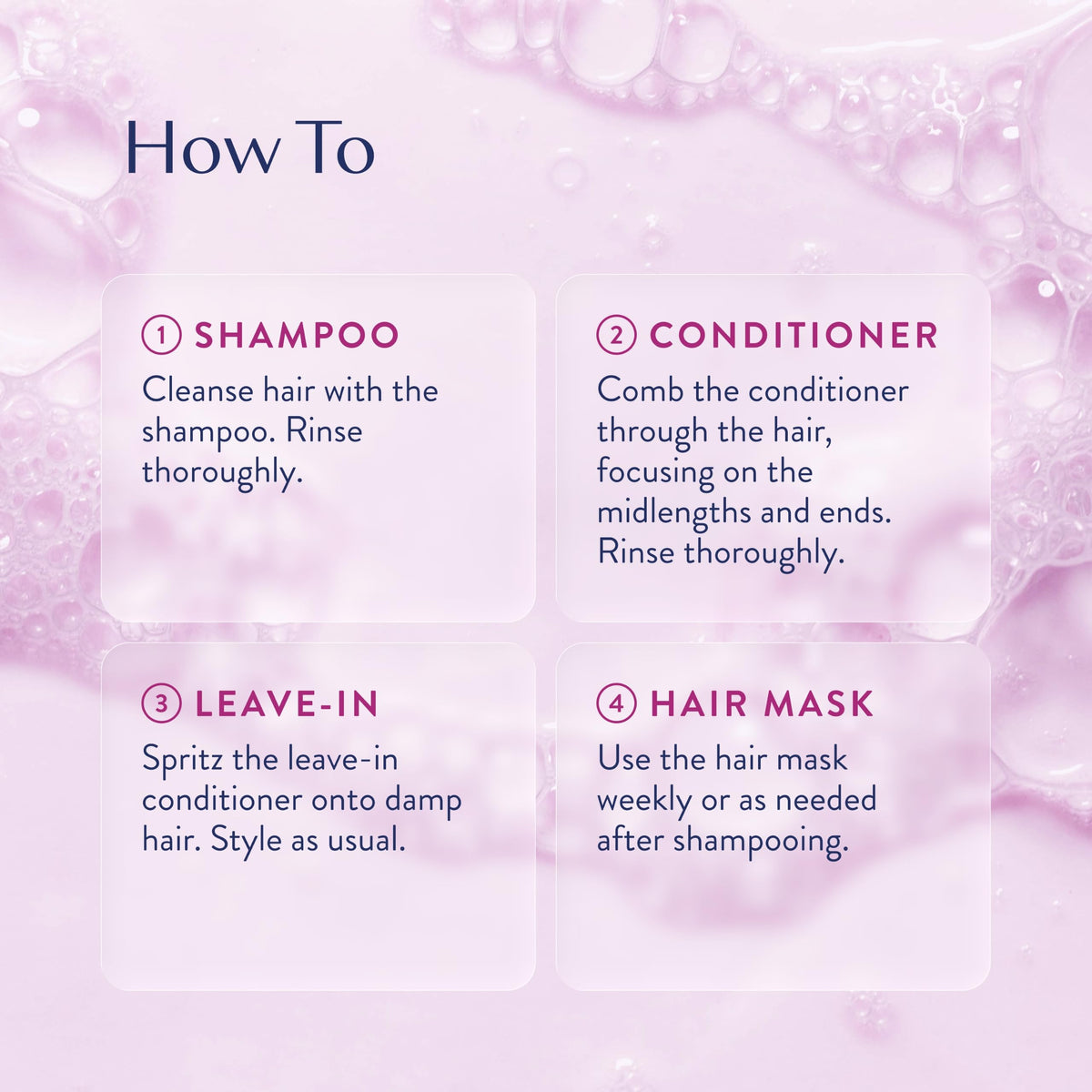 Hydrating Shampoo, Conditioner, Leave-In Conditioner & Hair Mask Bundle E105