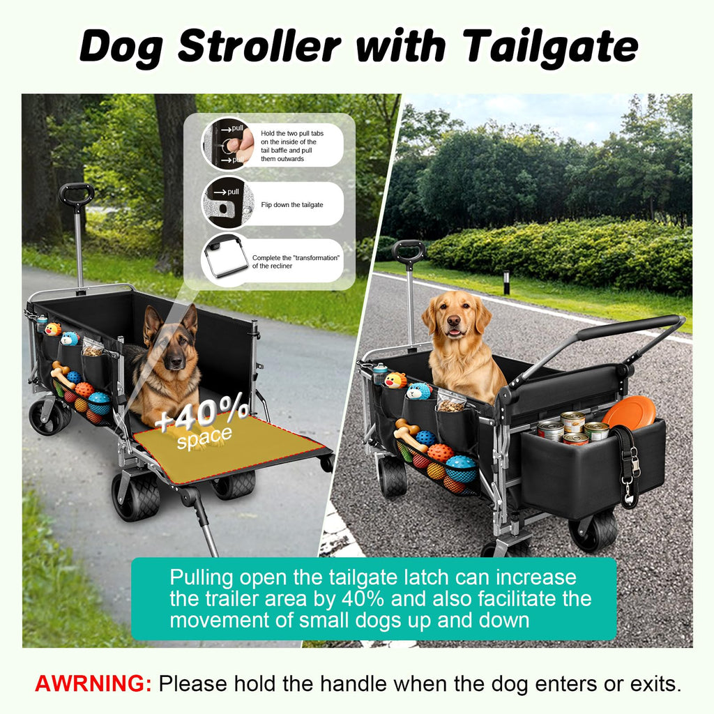 Large Dog Wagon Cart W343569