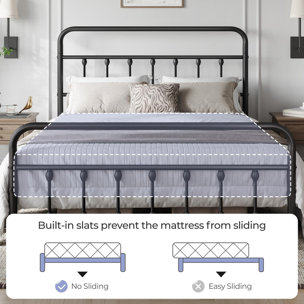 Queen Metal Platform Bed Frame E286