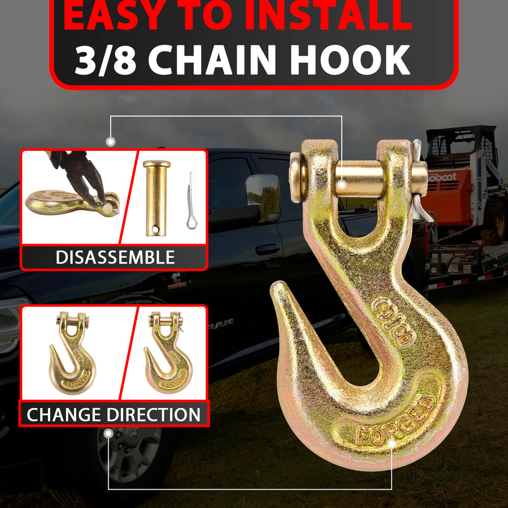 3/8 Chain Hook 10 Pack Grade 70 Grab Hooks I80464