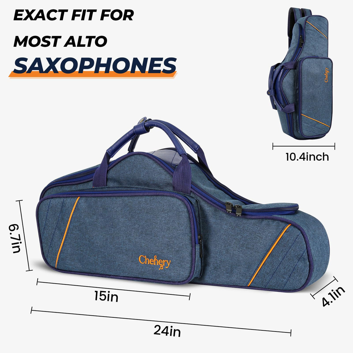 Blue Padded Alto Saxophone Case K370160