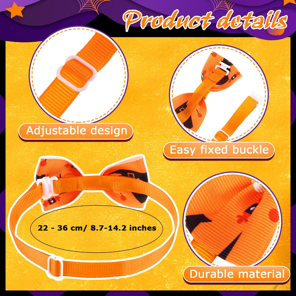 240 Pcs Halloween Dog Bows Tie Collars C619775