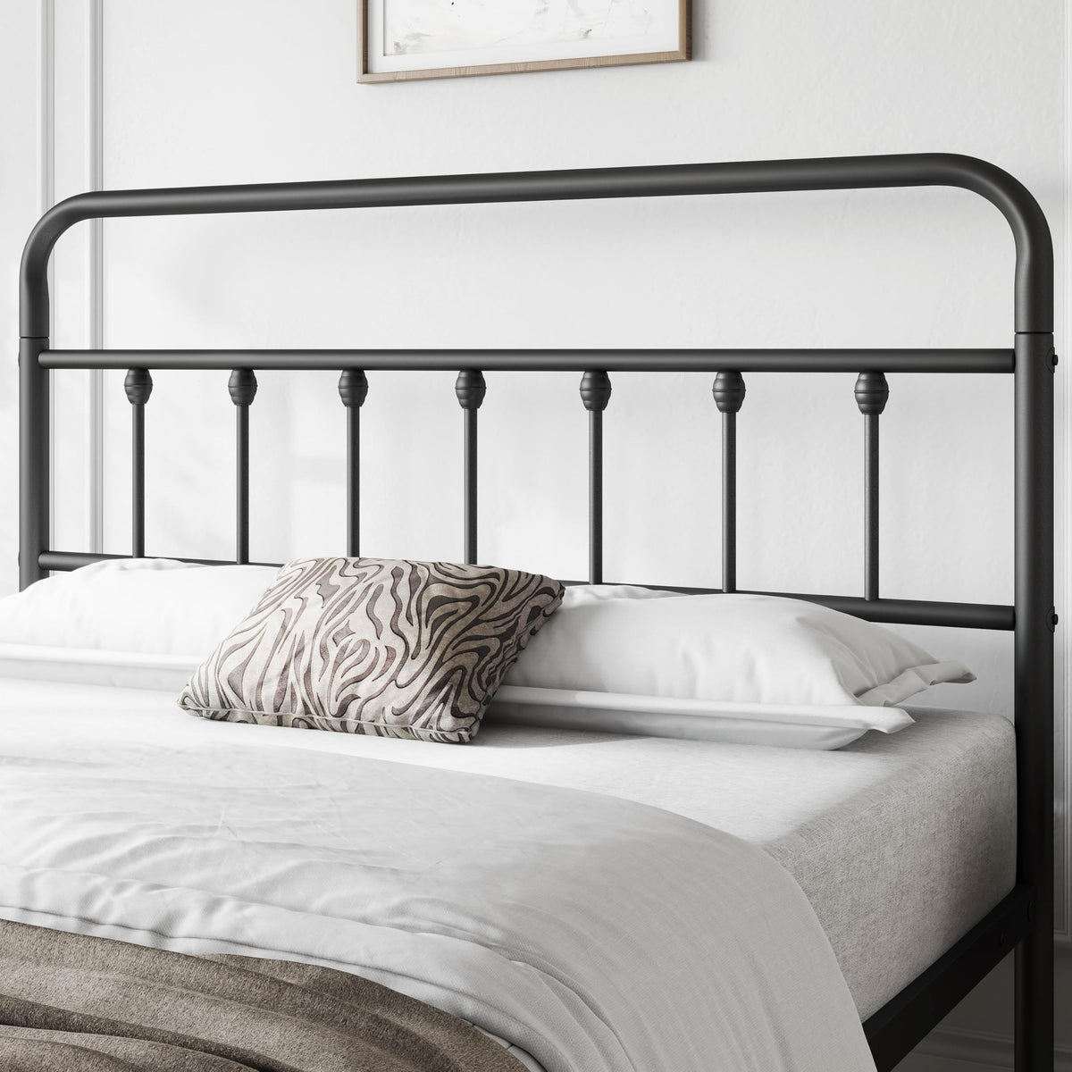 Queen Metal Platform Bed Frame E286