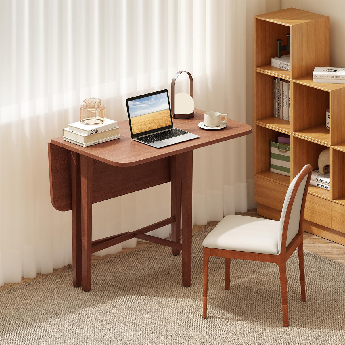 36" Foldable Square Wooden Dining Table I12858