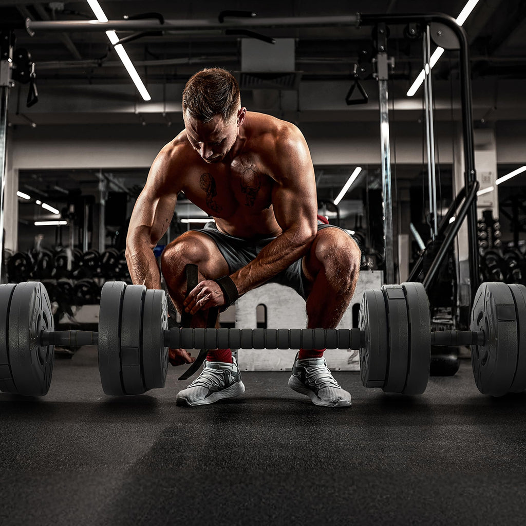 Adjustable Dumbbell Set 60 Lbs Black A1651