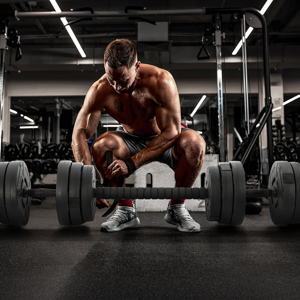 Adjustable Dumbbell Set 60 Lbs Black A1651