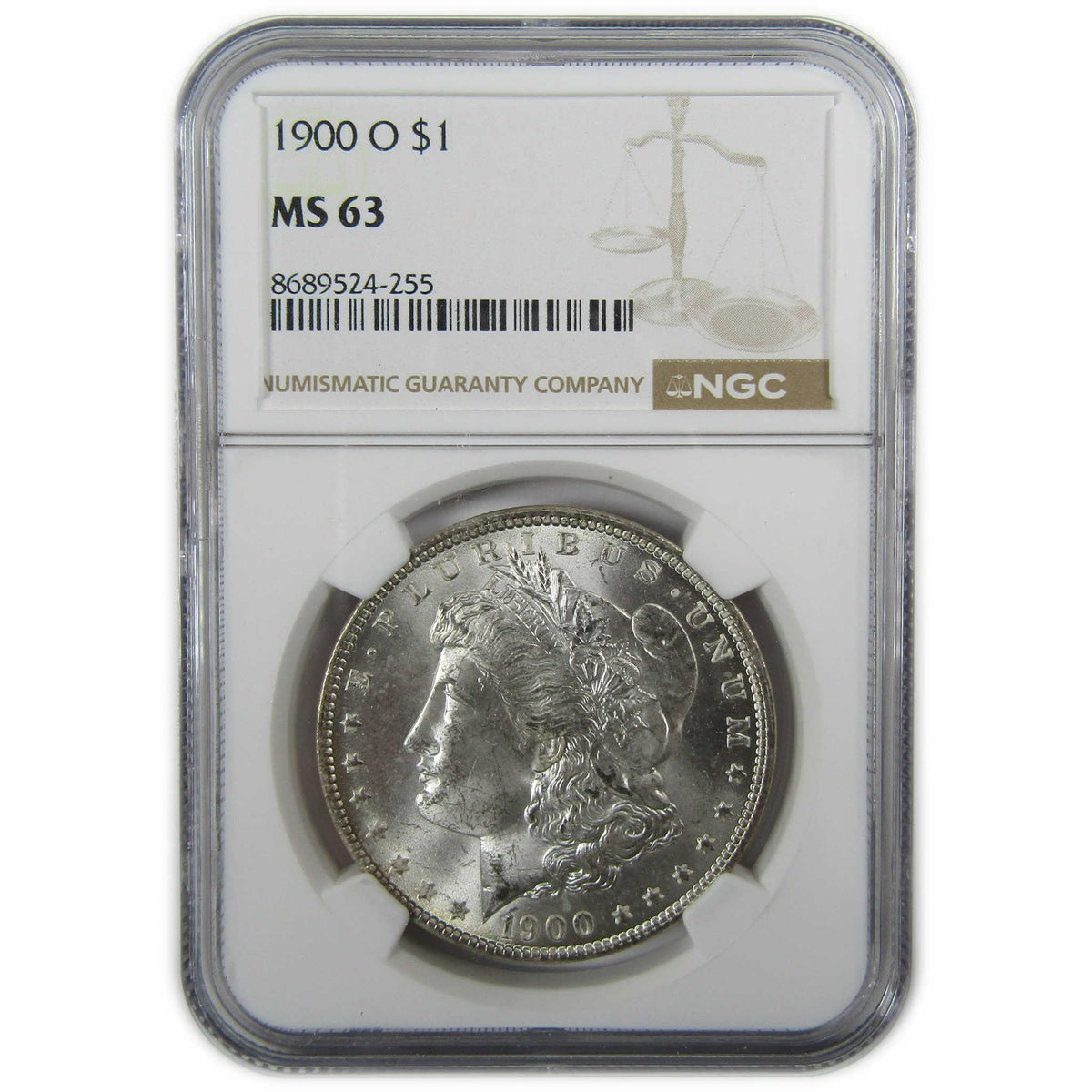 1900 O Morgan Silver Dollar MS 63 NGC Uncirculated $1 Coin U269