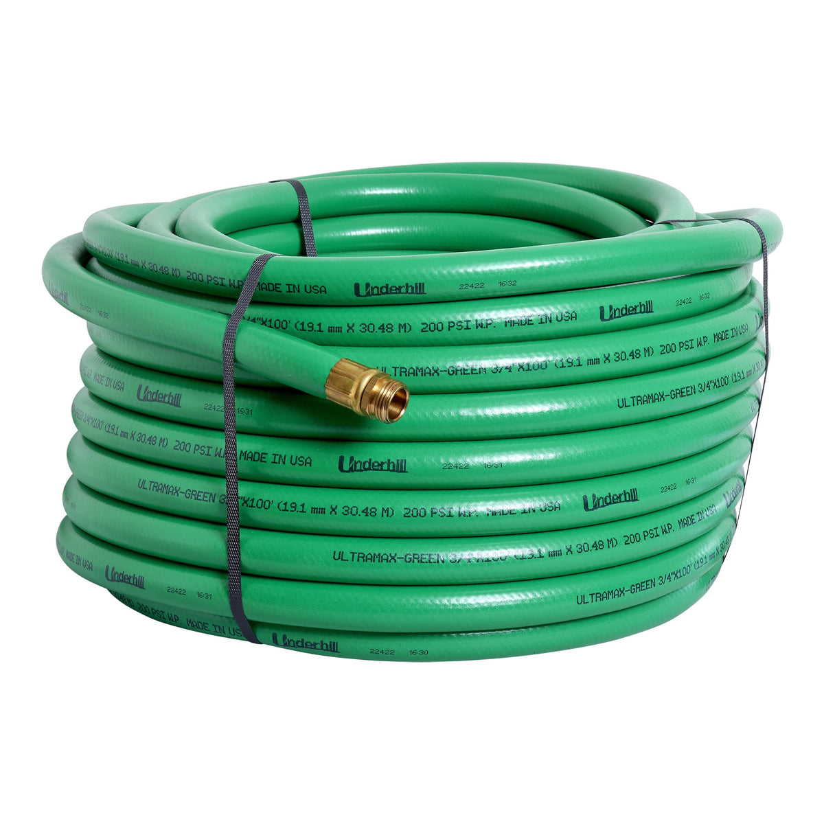 Green 3/4 Inch x 100 ft Garden Water Hose V43301