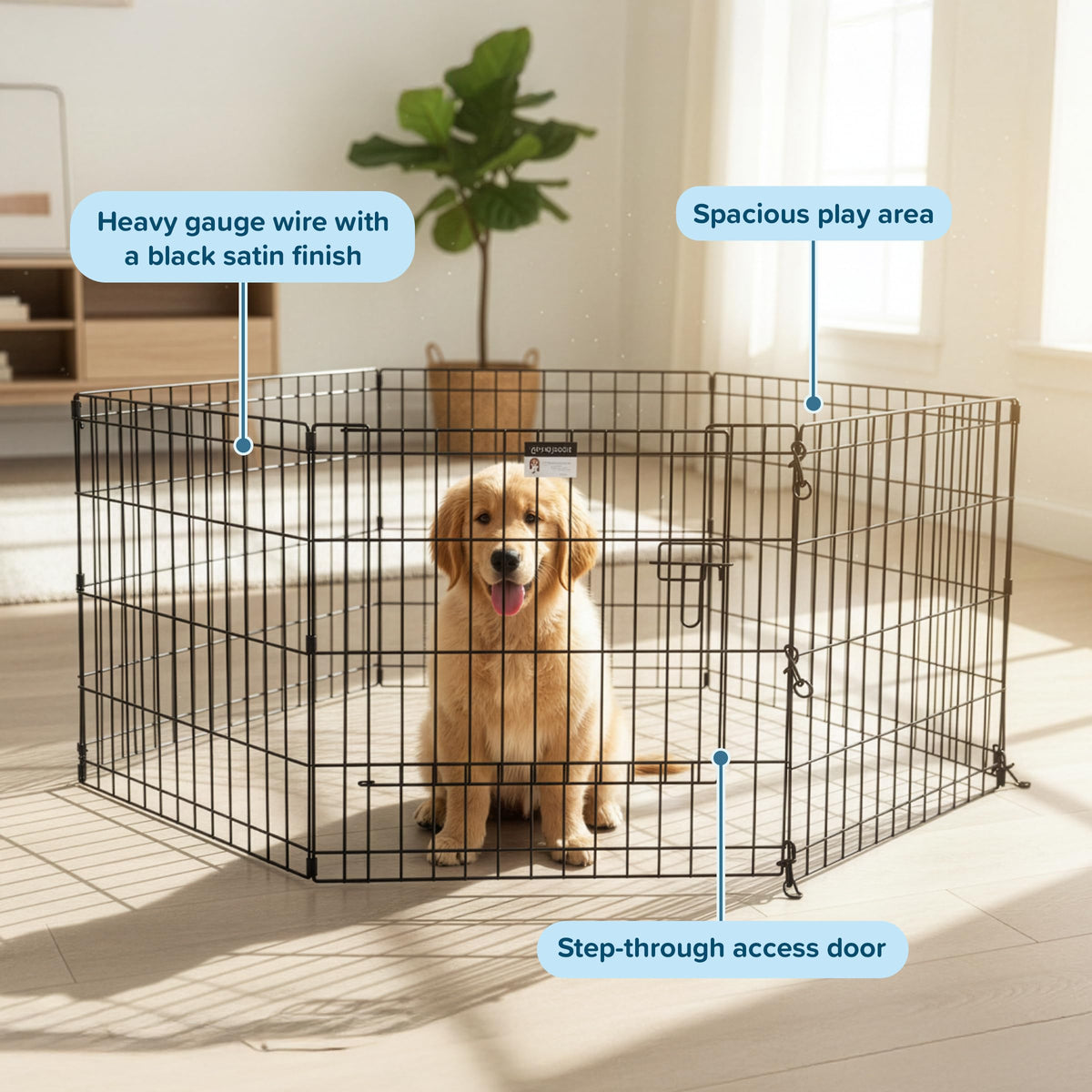 24" Exercise Playpen with Gate C453
