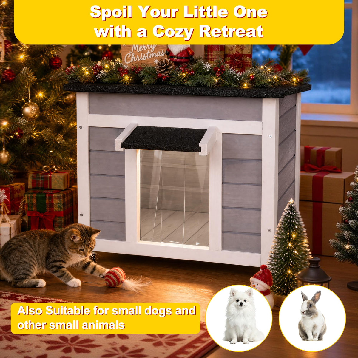 Insulated Outdoor Cat House E24911