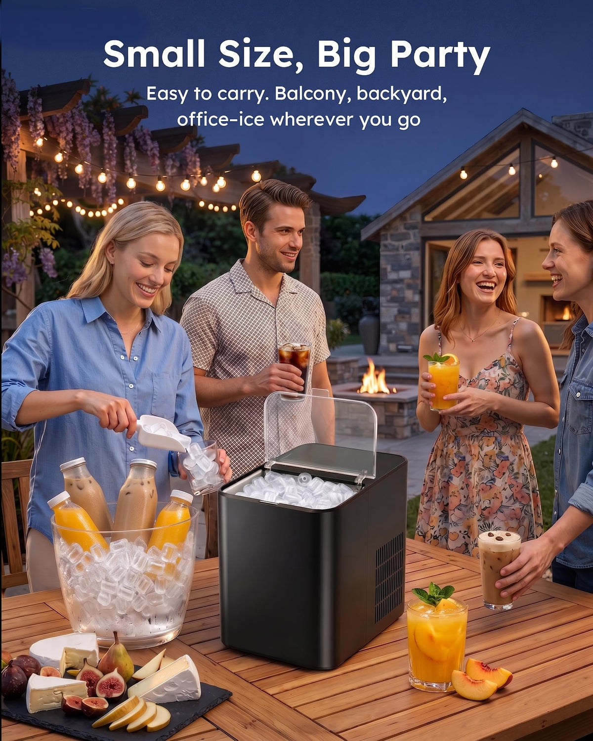 Countertop Ice Maker 26.5 lbs/Day 8 Bullet Z9218