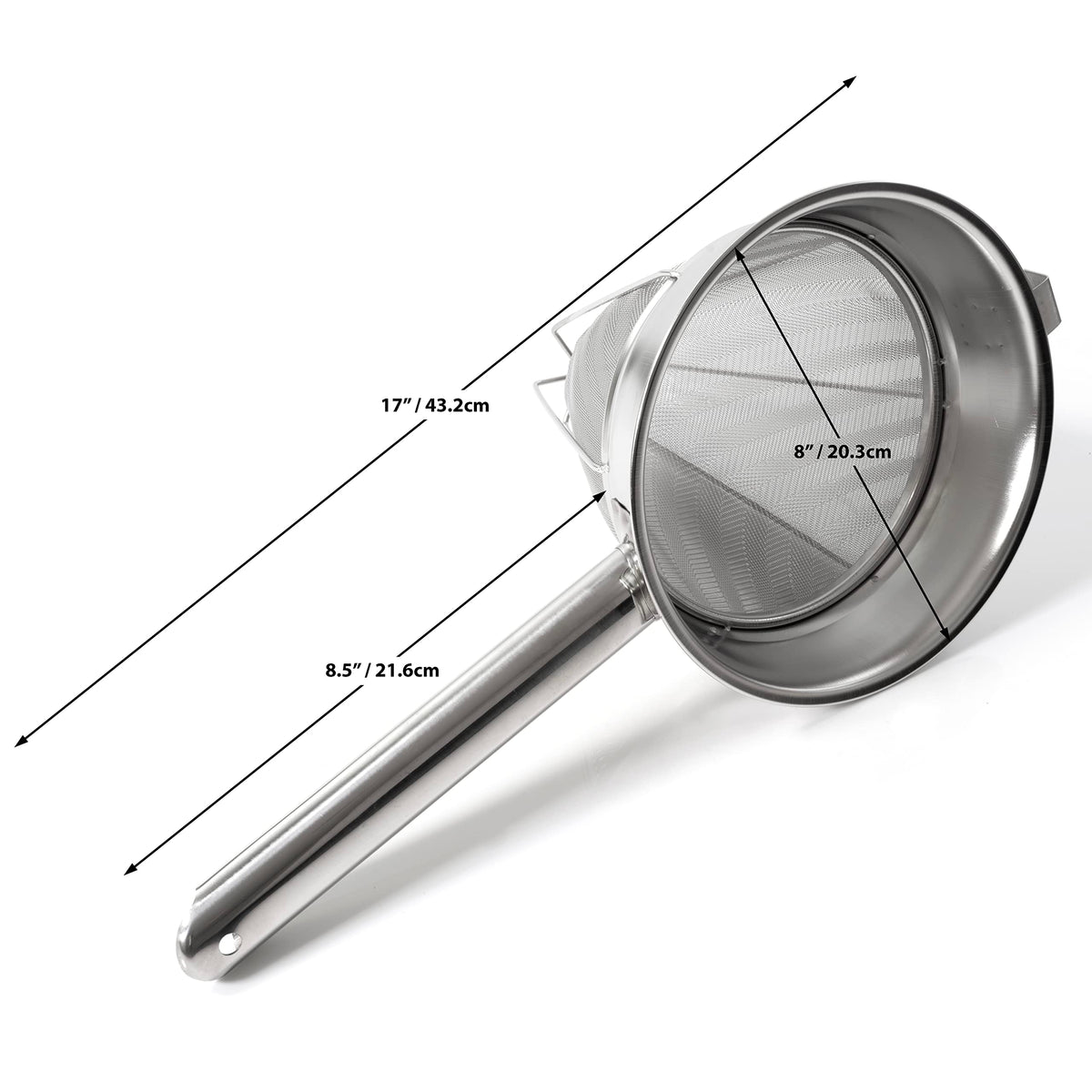 Stainless Steel Fine Mesh Bouillon Strainer M45300