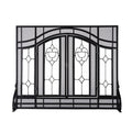 Black Metal Fireplace Screen S65819