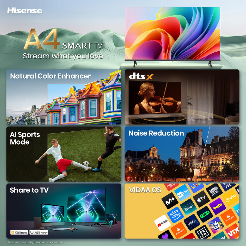 32-Inch HD 1080p Smart TV U54458
