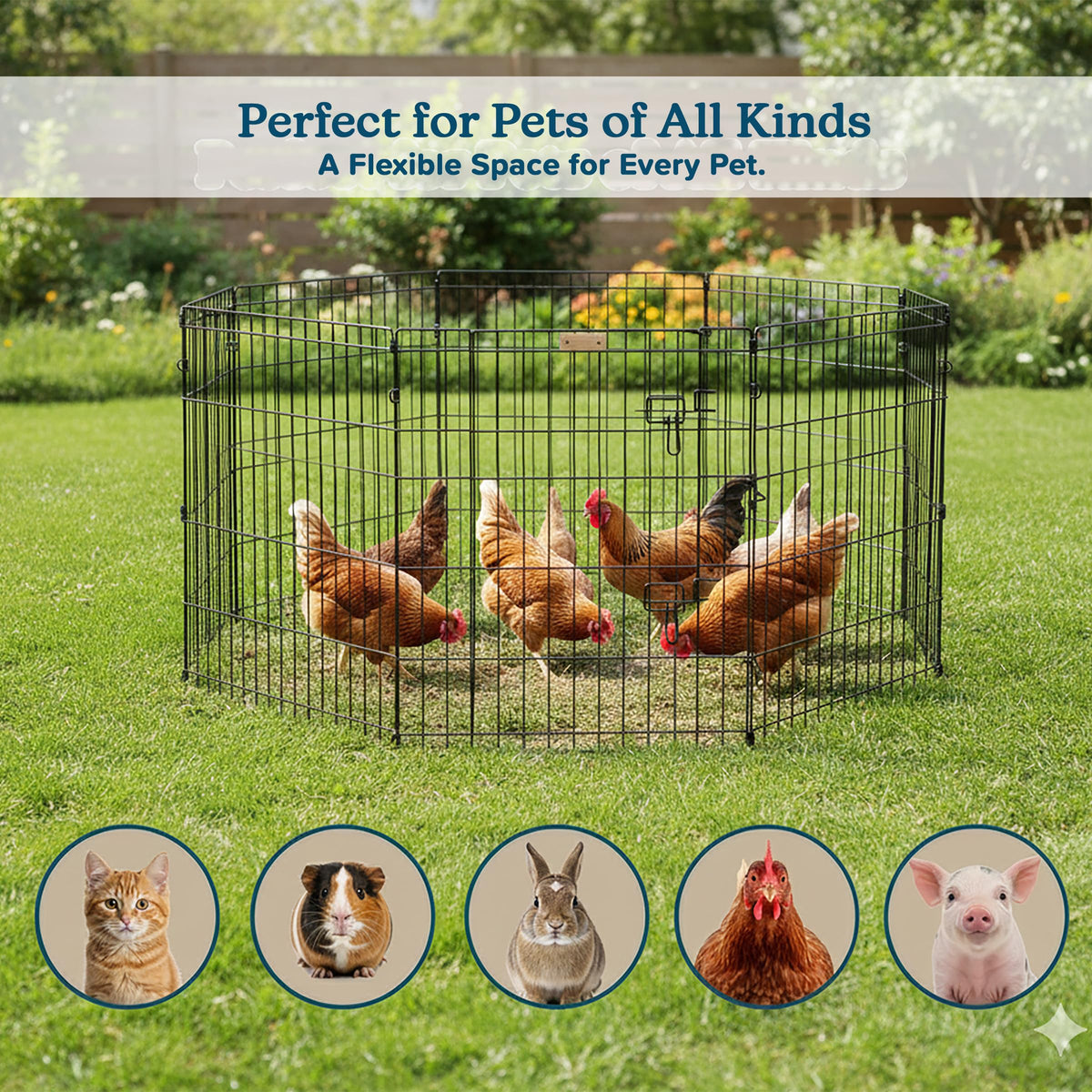 24" Exercise Playpen with Gate C453
