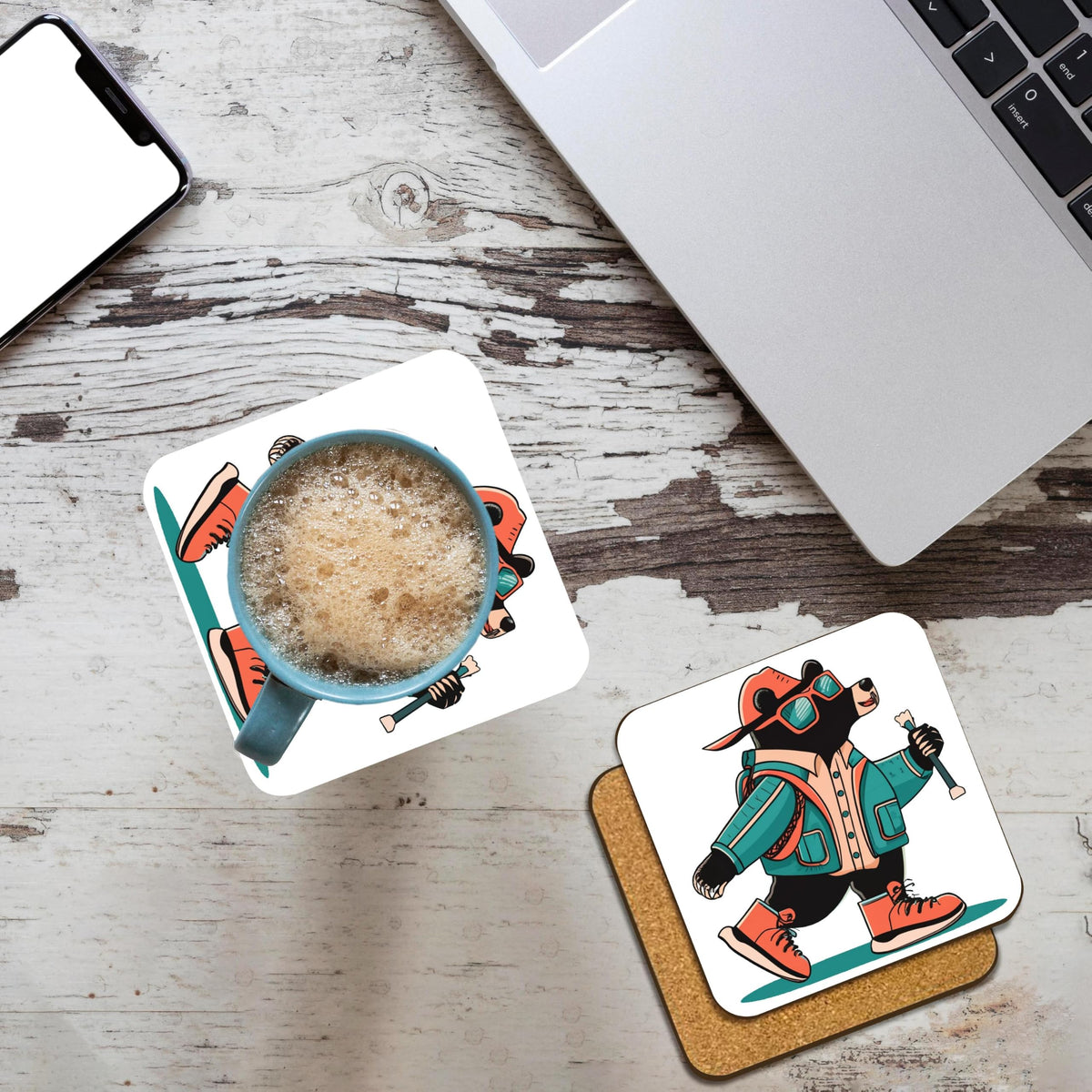 Set of 4 Cork Coasters Q68453