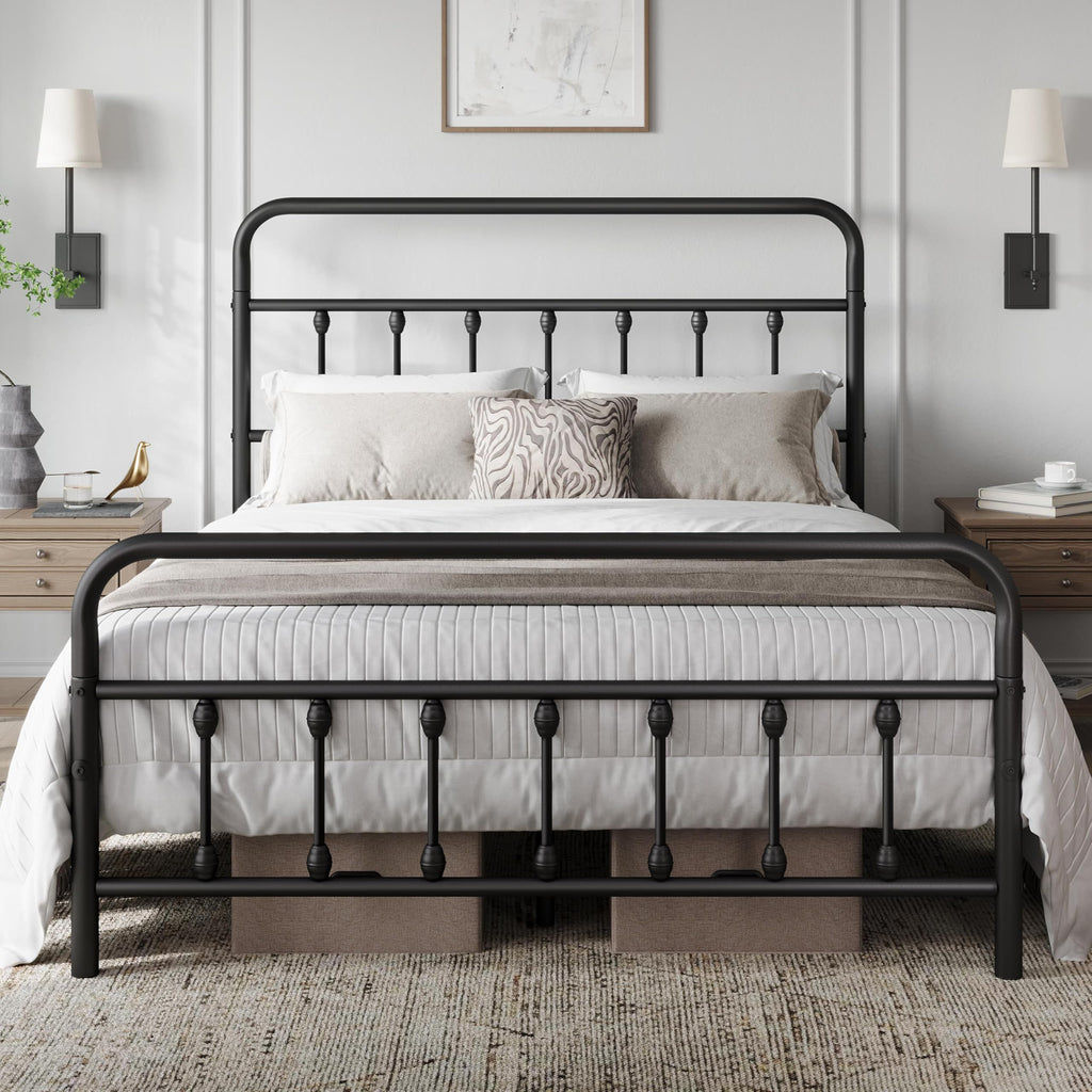 Queen Metal Platform Bed Frame E286