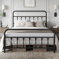 Queen Metal Platform Bed Frame E286