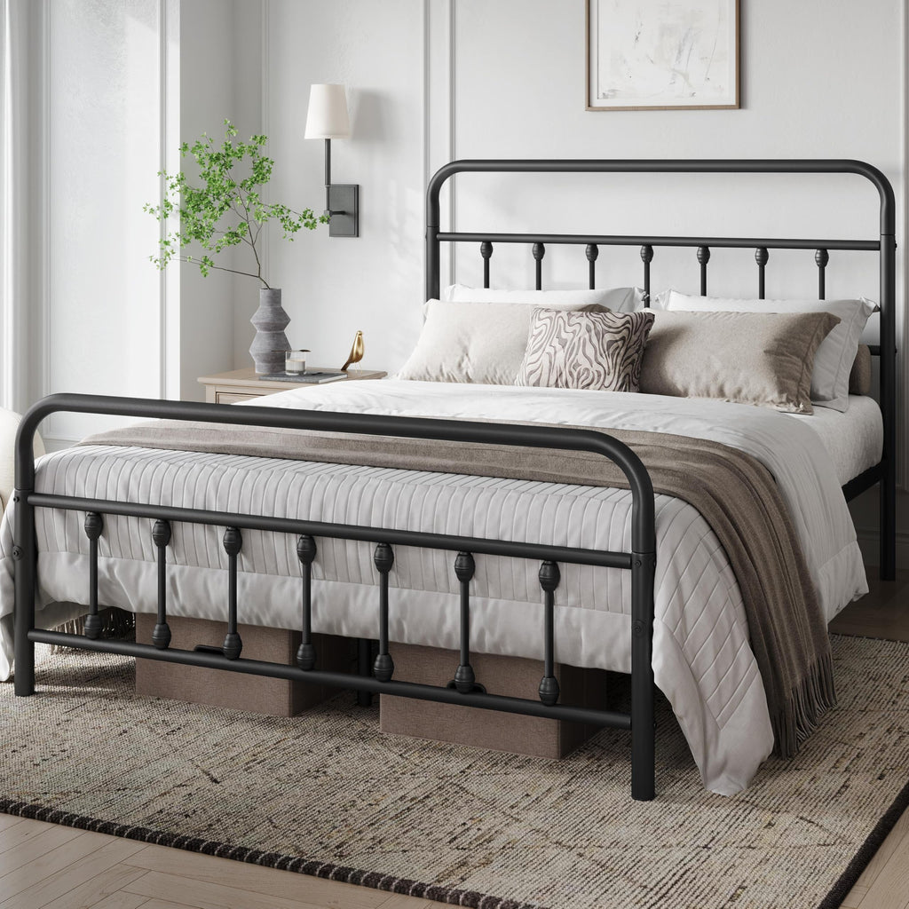 Queen Metal Platform Bed Frame E286