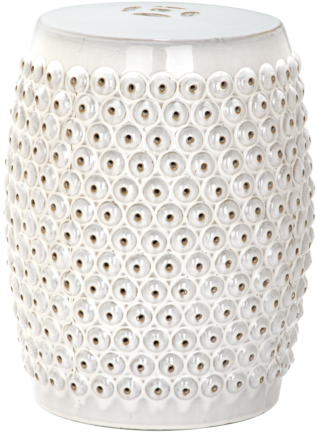 Creme Ceramic Garden Stool M994250