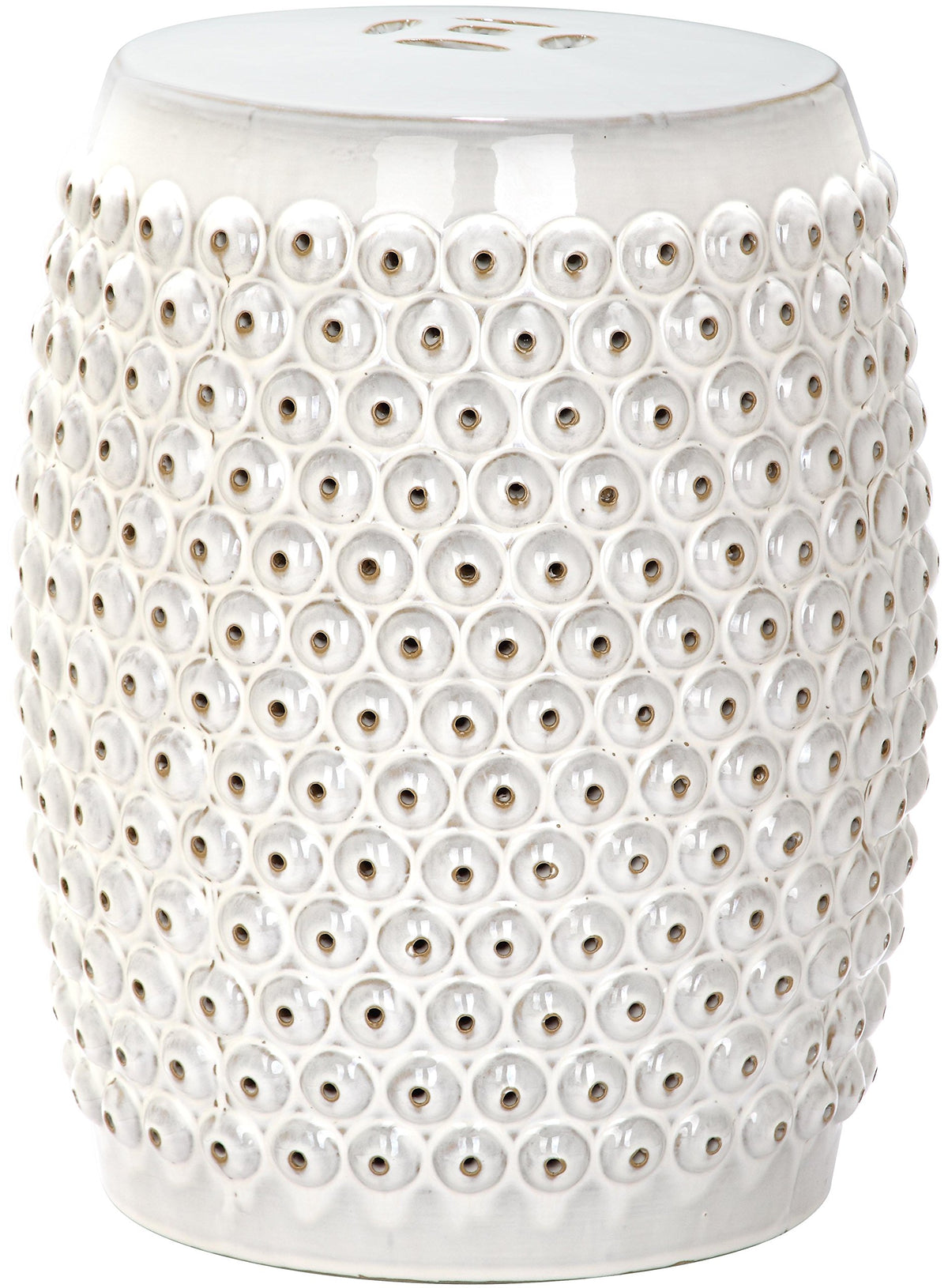 Creme Ceramic Garden Stool M994250