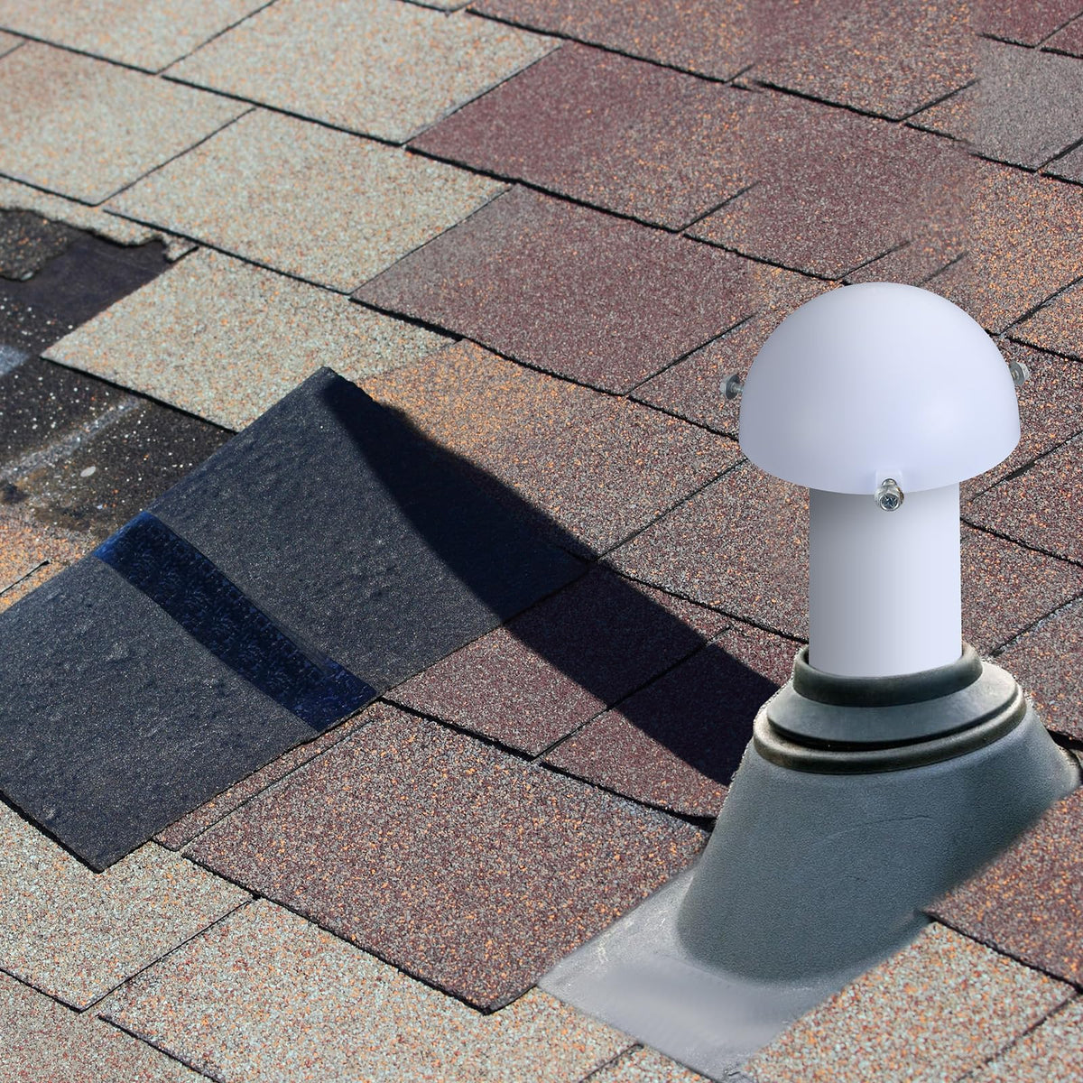 2 Pcs White Mushroom Vent Cap N131