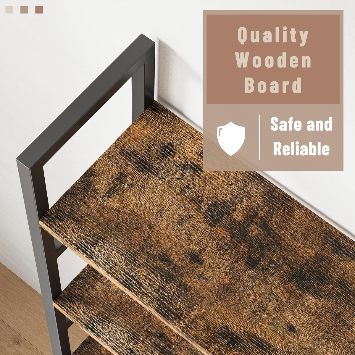 70x70 5 Tier Wooden Bookcase with 17 Open Shelf K385